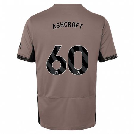 Kandiny Kinder Tyrell Ashcroft #60 Dunkelbeige Ausweichtrikot Trikot 2023/24 T-Shirt