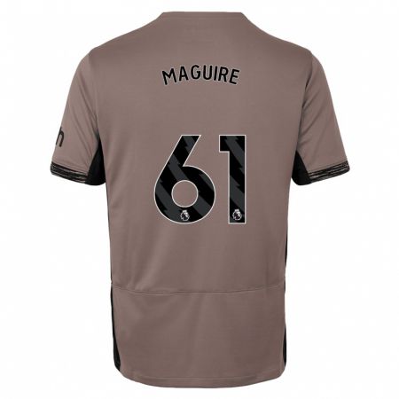 Kandiny Kinder Aaron Maguire #61 Dunkelbeige Ausweichtrikot Trikot 2023/24 T-Shirt