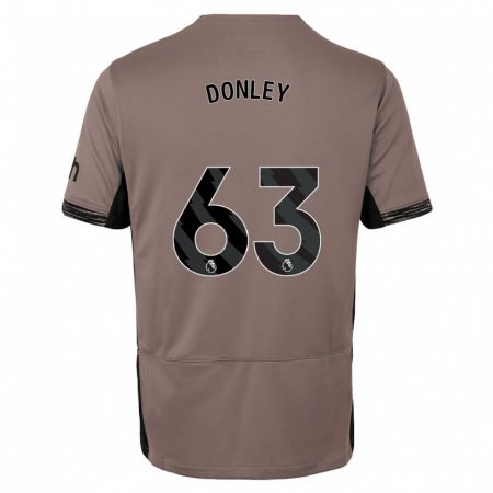 Kandiny Kinder Jamie Donley #63 Dunkelbeige Ausweichtrikot Trikot 2023/24 T-Shirt