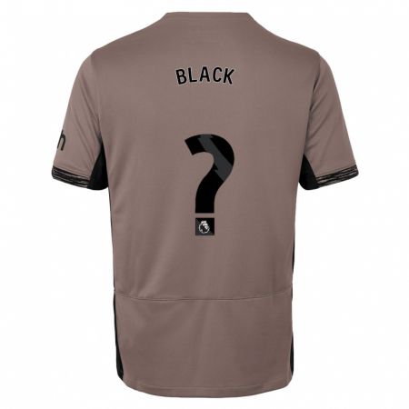 Kandiny Kinder Leo Black #0 Dunkelbeige Ausweichtrikot Trikot 2023/24 T-Shirt