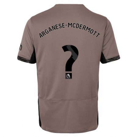 Kandiny Kinder Pele Arganese-Mcdermott #0 Dunkelbeige Ausweichtrikot Trikot 2023/24 T-Shirt