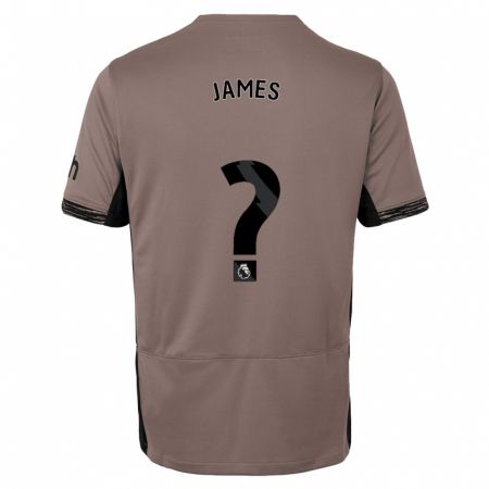 Kandiny Kinder Herbie James #0 Dunkelbeige Ausweichtrikot Trikot 2023/24 T-Shirt