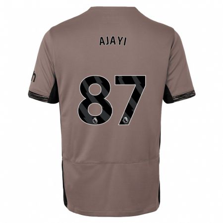 Kandiny Kinder Damola Ajayi #87 Dunkelbeige Ausweichtrikot Trikot 2023/24 T-Shirt