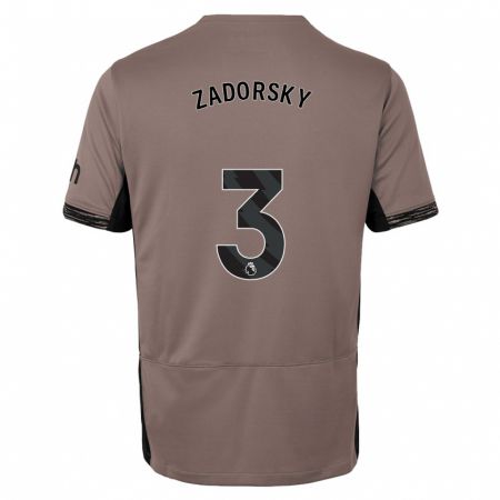 Kandiny Kinder Shelina Zadorsky #3 Dunkelbeige Ausweichtrikot Trikot 2023/24 T-Shirt