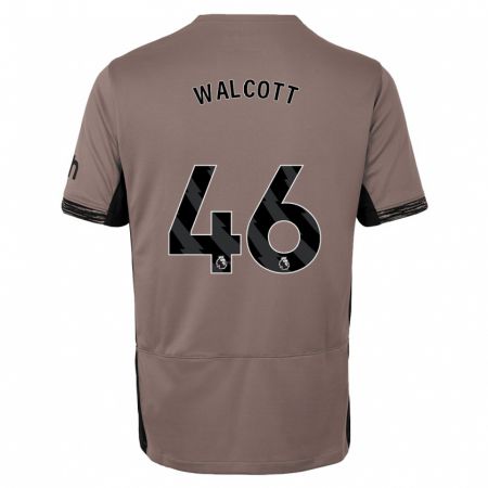 Kandiny Kinder Malachi Fagan Walcott #46 Dunkelbeige Ausweichtrikot Trikot 2023/24 T-Shirt