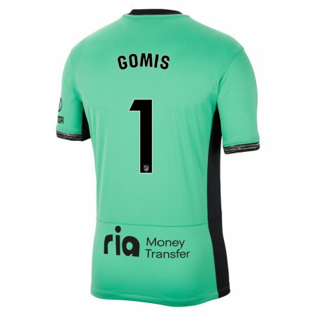 Kandiny Kinder Antonio Gomis #1 Frühlingsgrün Ausweichtrikot Trikot 2023/24 T-Shirt