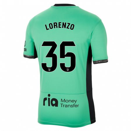Kandiny Kinder Diego Lorenzo #35 Frühlingsgrün Ausweichtrikot Trikot 2023/24 T-Shirt