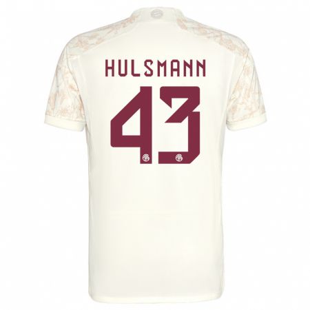 Kandiny Kinder Tom Hülsmann #43 Cremefarben Ausweichtrikot Trikot 2023/24 T-Shirt
