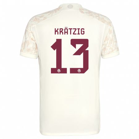 Kandiny Kinder Frans Krätzig #13 Cremefarben Ausweichtrikot Trikot 2023/24 T-Shirt