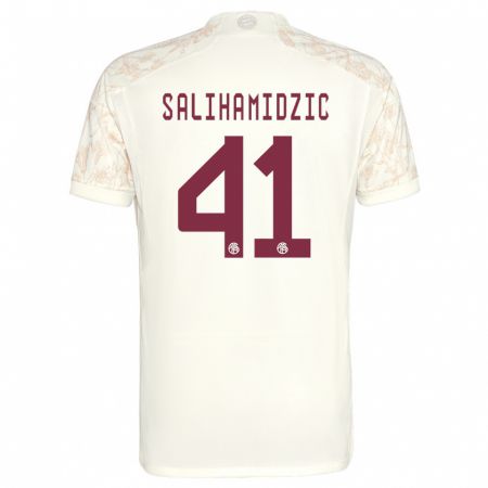 Kandiny Kinder Nick Salihamidzic #41 Cremefarben Ausweichtrikot Trikot 2023/24 T-Shirt