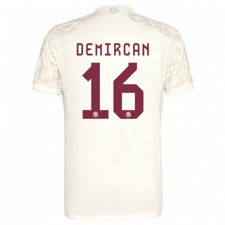 Kandiny Kinder Emirhan Demircan #16 Cremefarben Ausweichtrikot Trikot 2023/24 T-Shirt