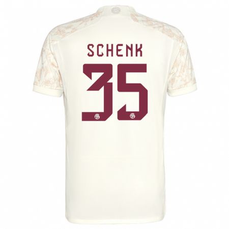 Kandiny Kinder Johannes Schenk #35 Cremefarben Ausweichtrikot Trikot 2023/24 T-Shirt