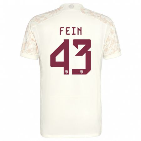 Kandiny Kinder Adrian Fein #43 Cremefarben Ausweichtrikot Trikot 2023/24 T-Shirt