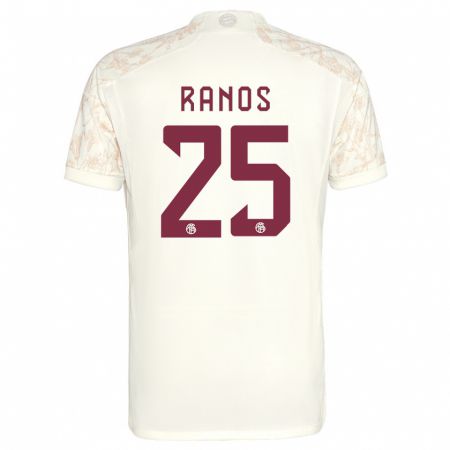 Kandiny Kinder Grant-Leon Ranos #25 Cremefarben Ausweichtrikot Trikot 2023/24 T-Shirt