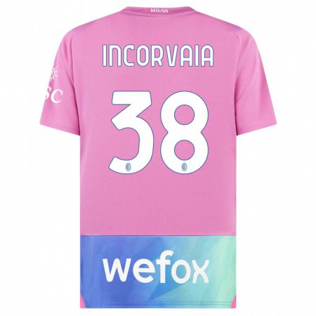 Kandiny Kinder Giovanni Incorvaia #38 Pink Lila Ausweichtrikot Trikot 2023/24 T-Shirt
