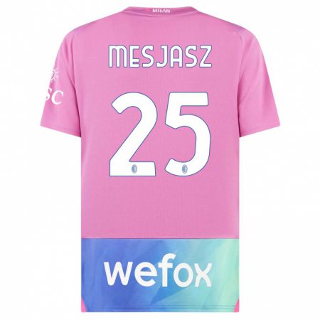 Kandiny Kinder Malgorzata Mesjasz #25 Pink Lila Ausweichtrikot Trikot 2023/24 T-Shirt