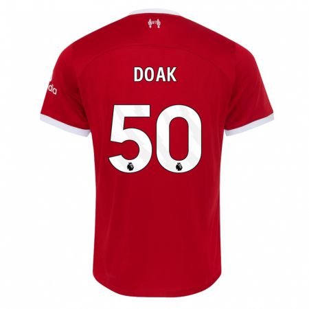 Kandiny Herren Ben Doak #50 Rot Heimtrikot Trikot 2023/24 T-Shirt