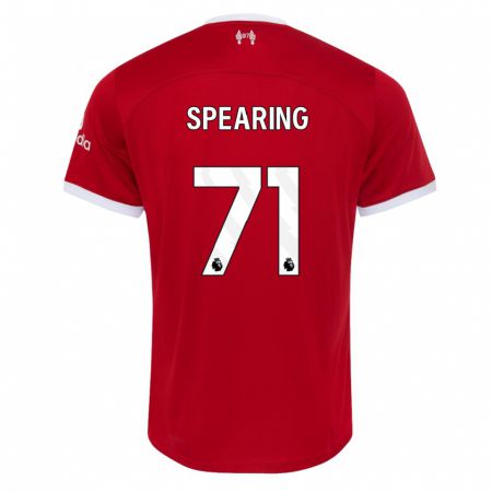 Kandiny Herren Jay Spearing #71 Rot Heimtrikot Trikot 2023/24 T-Shirt