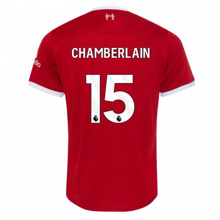 Kandiny Herren Alex Oxlade Chamberlain #15 Rot Heimtrikot Trikot 2023/24 T-Shirt