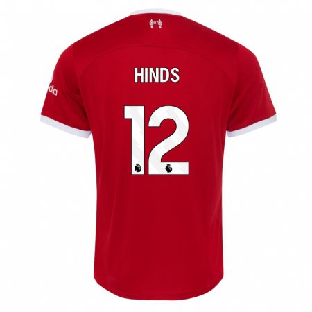 Kandiny Herren Taylor Hinds #12 Rot Heimtrikot Trikot 2023/24 T-Shirt
