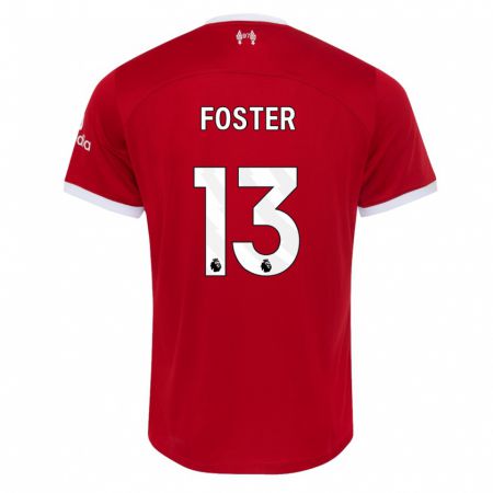 Kandiny Herren Rylee Foster #13 Rot Heimtrikot Trikot 2023/24 T-Shirt
