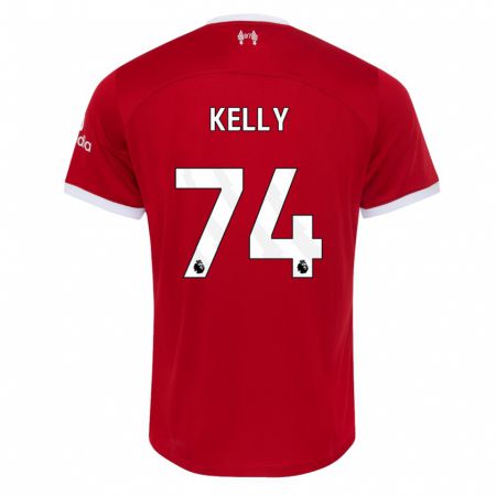 Kandiny Herren Oscar Kelly #74 Rot Heimtrikot Trikot 2023/24 T-Shirt