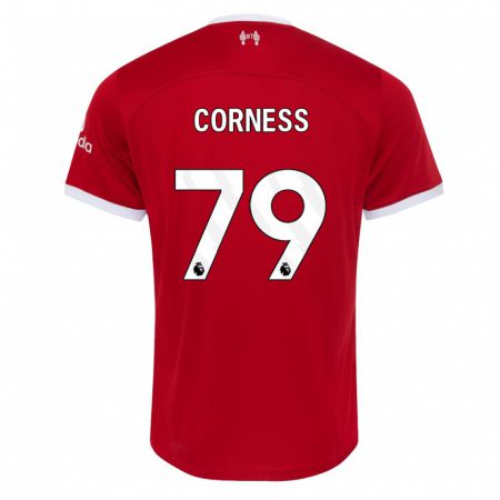 Kandiny Herren Dominic Corness #79 Rot Heimtrikot Trikot 2023/24 T-Shirt