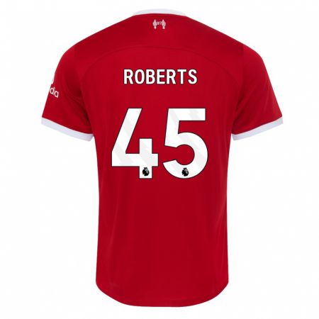 Kandiny Herren Iwan Roberts #45 Rot Heimtrikot Trikot 2023/24 T-Shirt