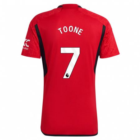 Kandiny Herren Ella Toone #7 Rot Heimtrikot Trikot 2023/24 T-Shirt