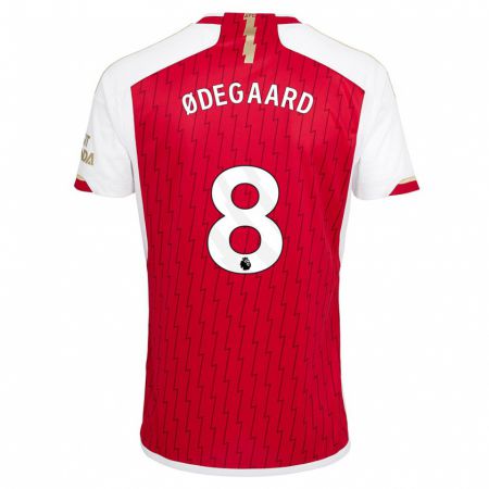 Kandiny Herren Martin Ødegaard #8 Rot Heimtrikot Trikot 2023/24 T-Shirt