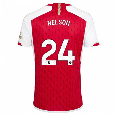 Kandiny Herren Reiss Nelson #24 Rot Heimtrikot Trikot 2023/24 T-Shirt