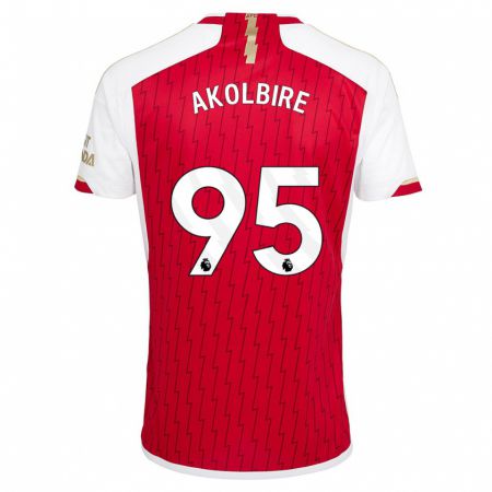 Kandiny Herren Bless Akolbire #95 Rot Heimtrikot Trikot 2023/24 T-Shirt