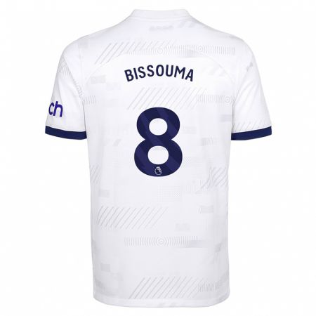 Kandiny Herren Yves Bissouma #8 Weiß Heimtrikot Trikot 2023/24 T-Shirt