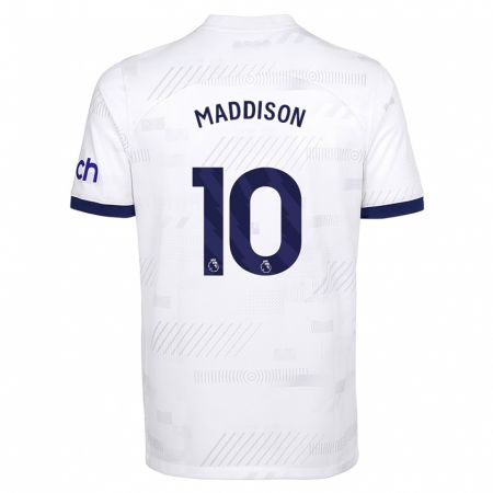 Kandiny Herren James Maddison #10 Weiß Heimtrikot Trikot 2023/24 T-Shirt