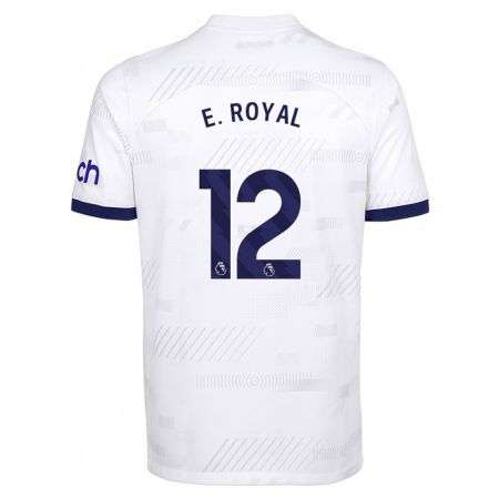 Kandiny Herren Emerson Royal #12 Weiß Heimtrikot Trikot 2023/24 T-Shirt