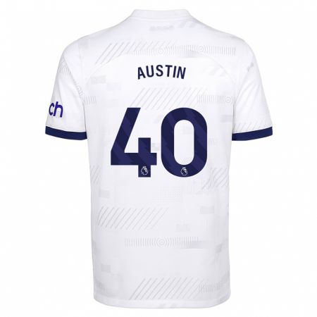 Kandiny Herren Brandon Austin #40 Weiß Heimtrikot Trikot 2023/24 T-Shirt