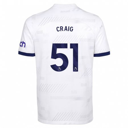 Kandiny Herren Matthew Craig #51 Weiß Heimtrikot Trikot 2023/24 T-Shirt