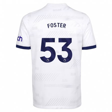 Kandiny Herren Brooklyn Lyons-Foster #53 Weiß Heimtrikot Trikot 2023/24 T-Shirt