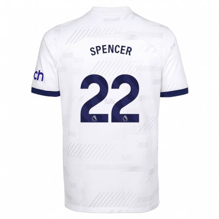 Kandiny Herren Rebecca Spencer #22 Weiß Heimtrikot Trikot 2023/24 T-Shirt