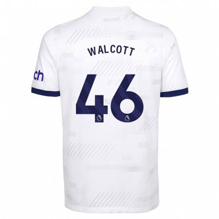 Kandiny Herren Malachi Fagan Walcott #46 Weiß Heimtrikot Trikot 2023/24 T-Shirt