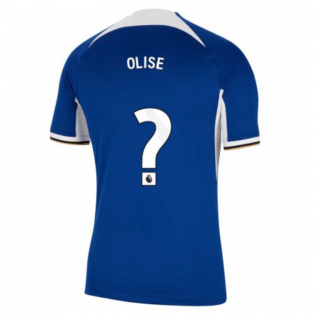 Kandiny Herren Richard Olise #0 Blau Heimtrikot Trikot 2023/24 T-Shirt