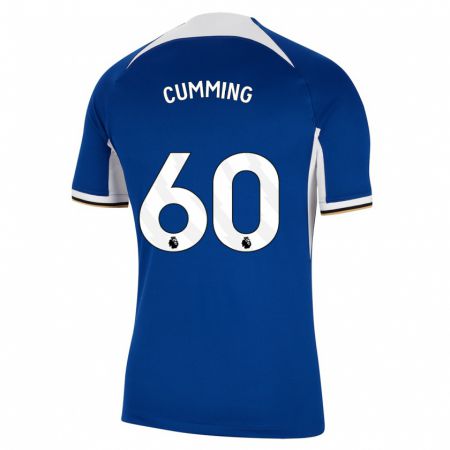 Kandiny Herren Jamie Cumming #60 Blau Heimtrikot Trikot 2023/24 T-Shirt