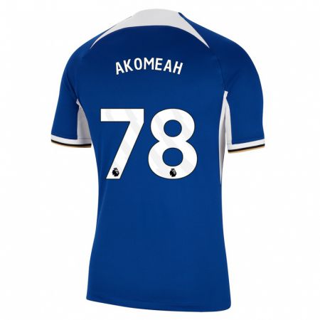 Kandiny Herren Travis Akomeah #78 Blau Heimtrikot Trikot 2023/24 T-Shirt