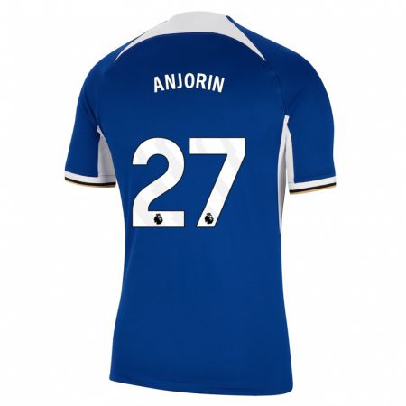 Kandiny Herren Tino Anjorin #27 Blau Heimtrikot Trikot 2023/24 T-Shirt