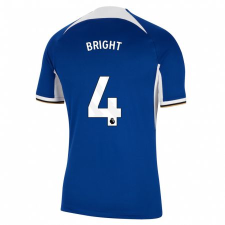 Kandiny Herren Millie Bright #4 Blau Heimtrikot Trikot 2023/24 T-Shirt