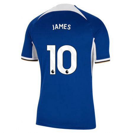 Kandiny Herren Lauren James #10 Blau Heimtrikot Trikot 2023/24 T-Shirt