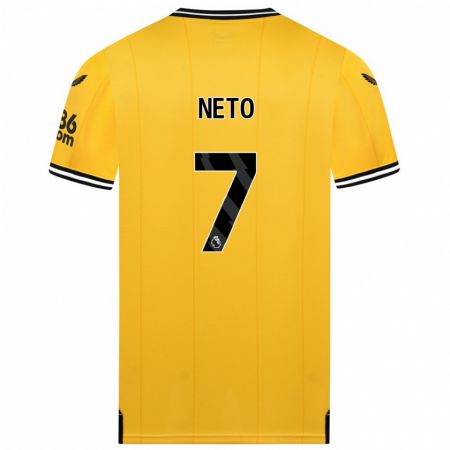 Kandiny Herren Pedro Neto #7 Gelb Heimtrikot Trikot 2023/24 T-Shirt