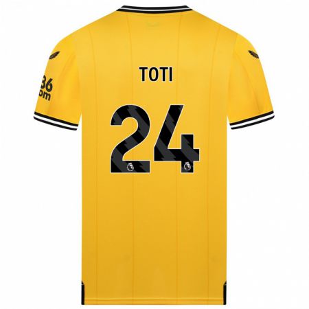 Kandiny Herren Toti #24 Gelb Heimtrikot Trikot 2023/24 T-Shirt