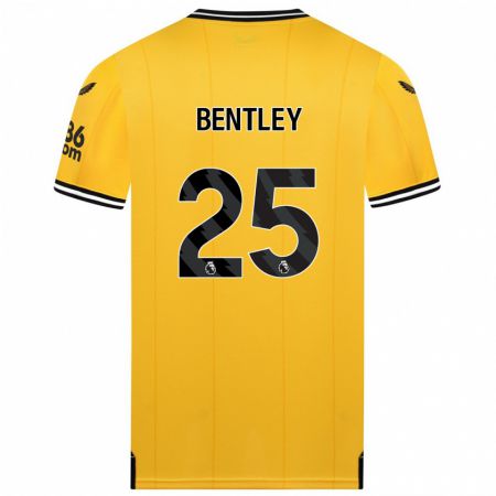 Kandiny Herren Daniel Bentley #25 Gelb Heimtrikot Trikot 2023/24 T-Shirt