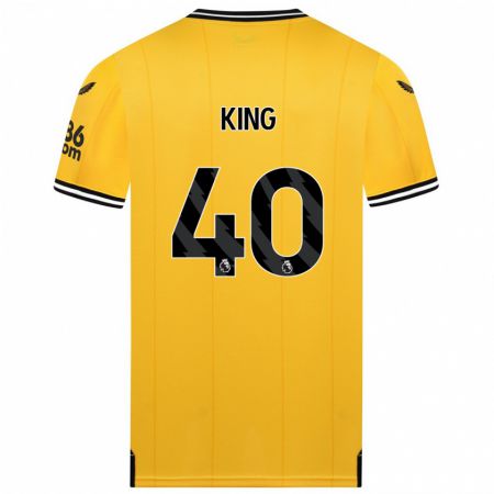 Kandiny Herren Tom King #40 Gelb Heimtrikot Trikot 2023/24 T-Shirt